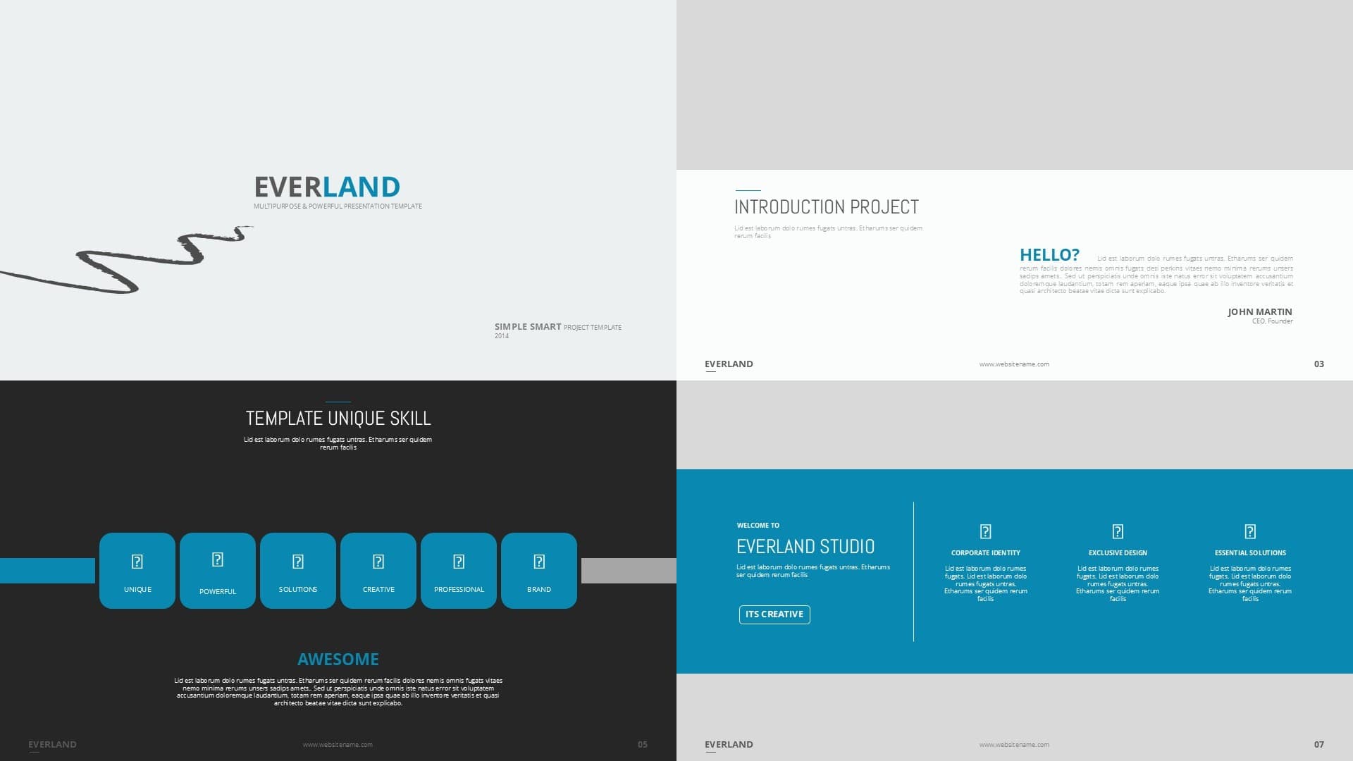 Company Profile Everland Blue Preview 1