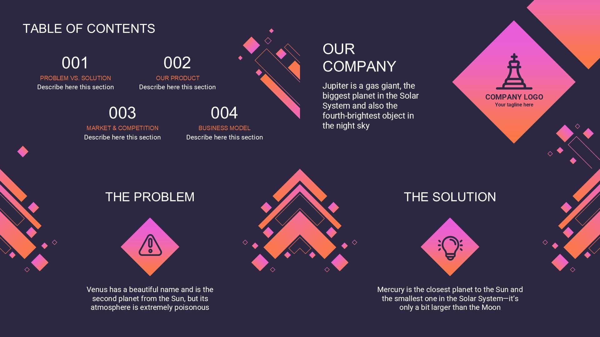 Company Profile Geometric Deck Preview 2