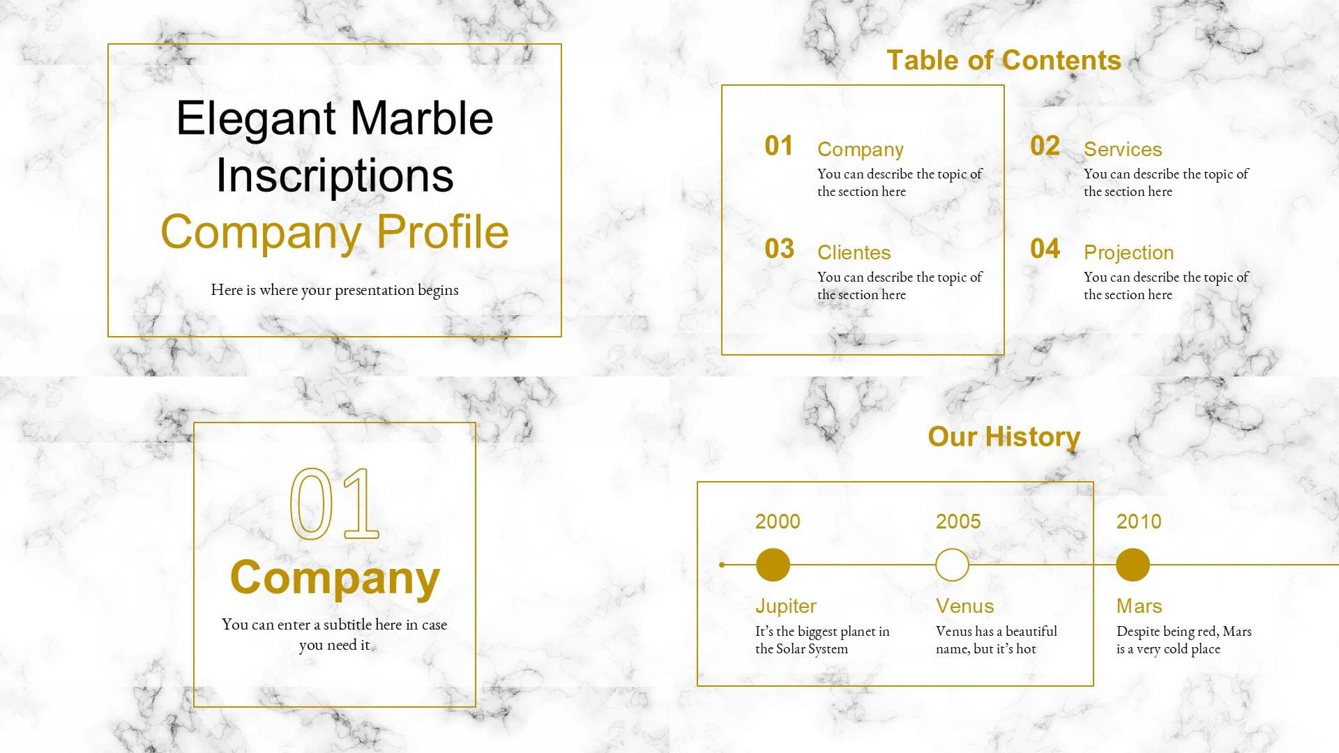 Company Profile Marble Preview 1