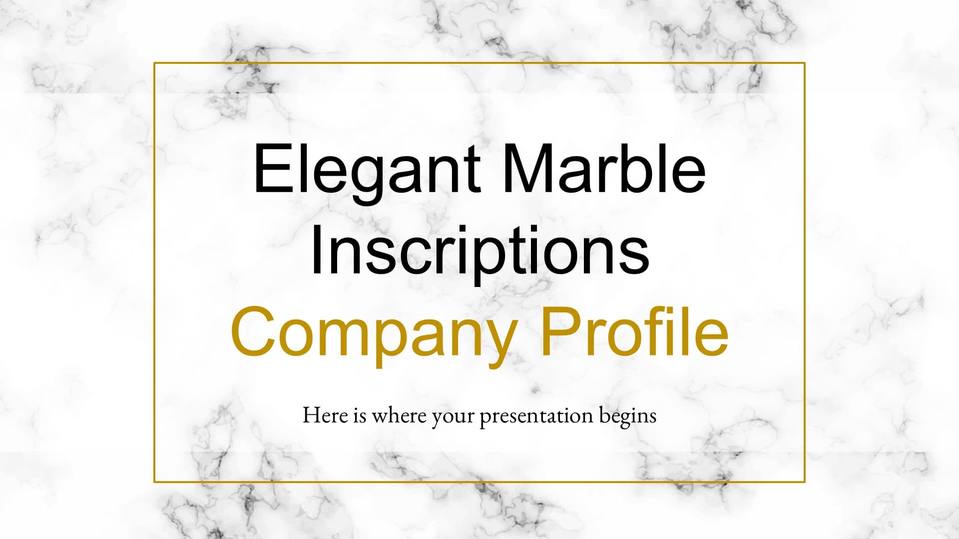 Company Profile Marble