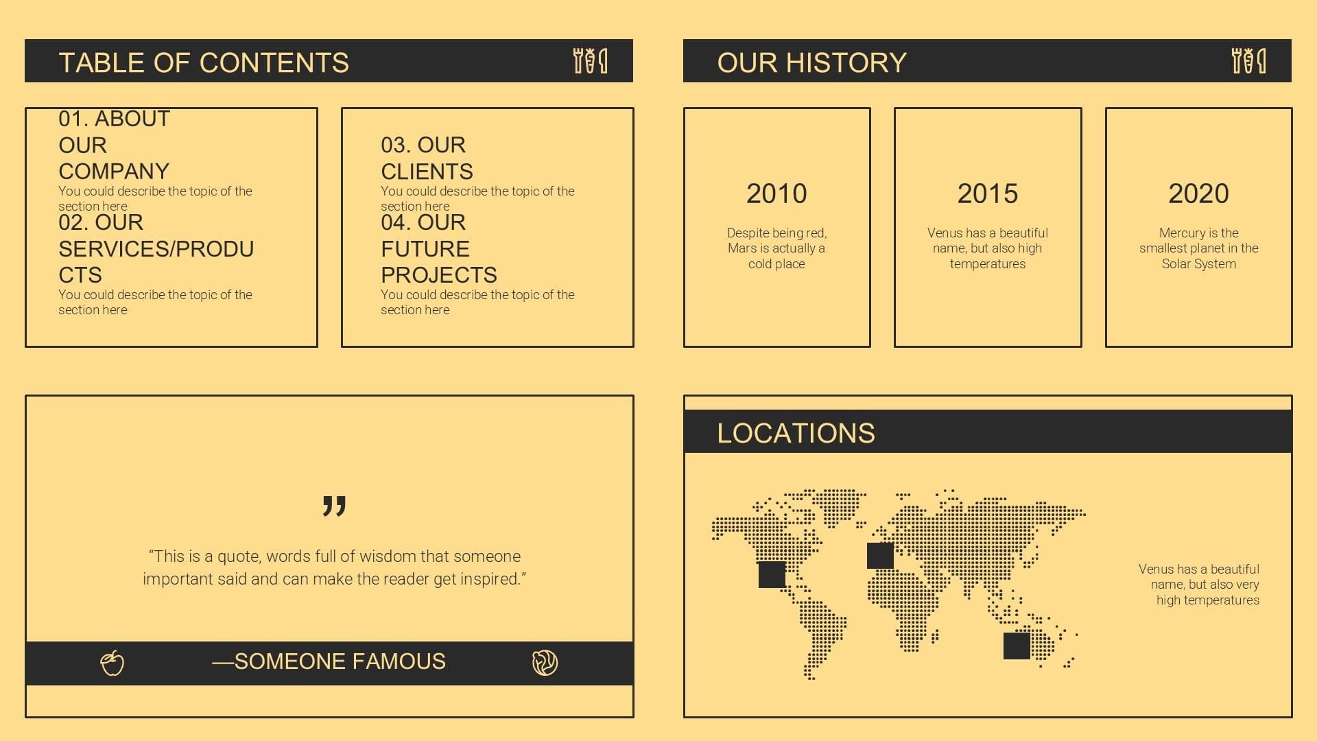 Company Profile Veggie Restaurant Preview 2