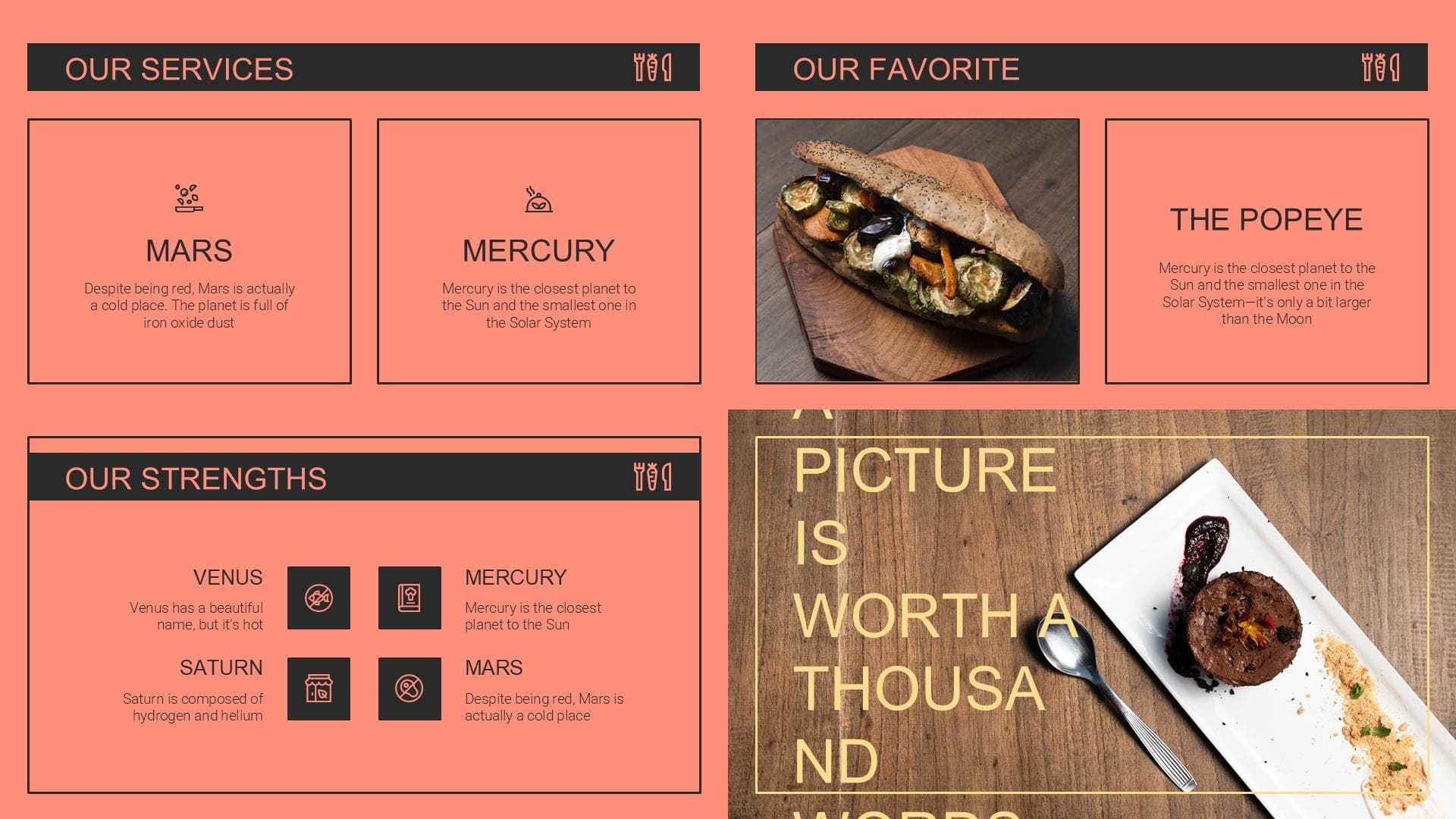 Company Profile Veggie Restaurant Preview 3